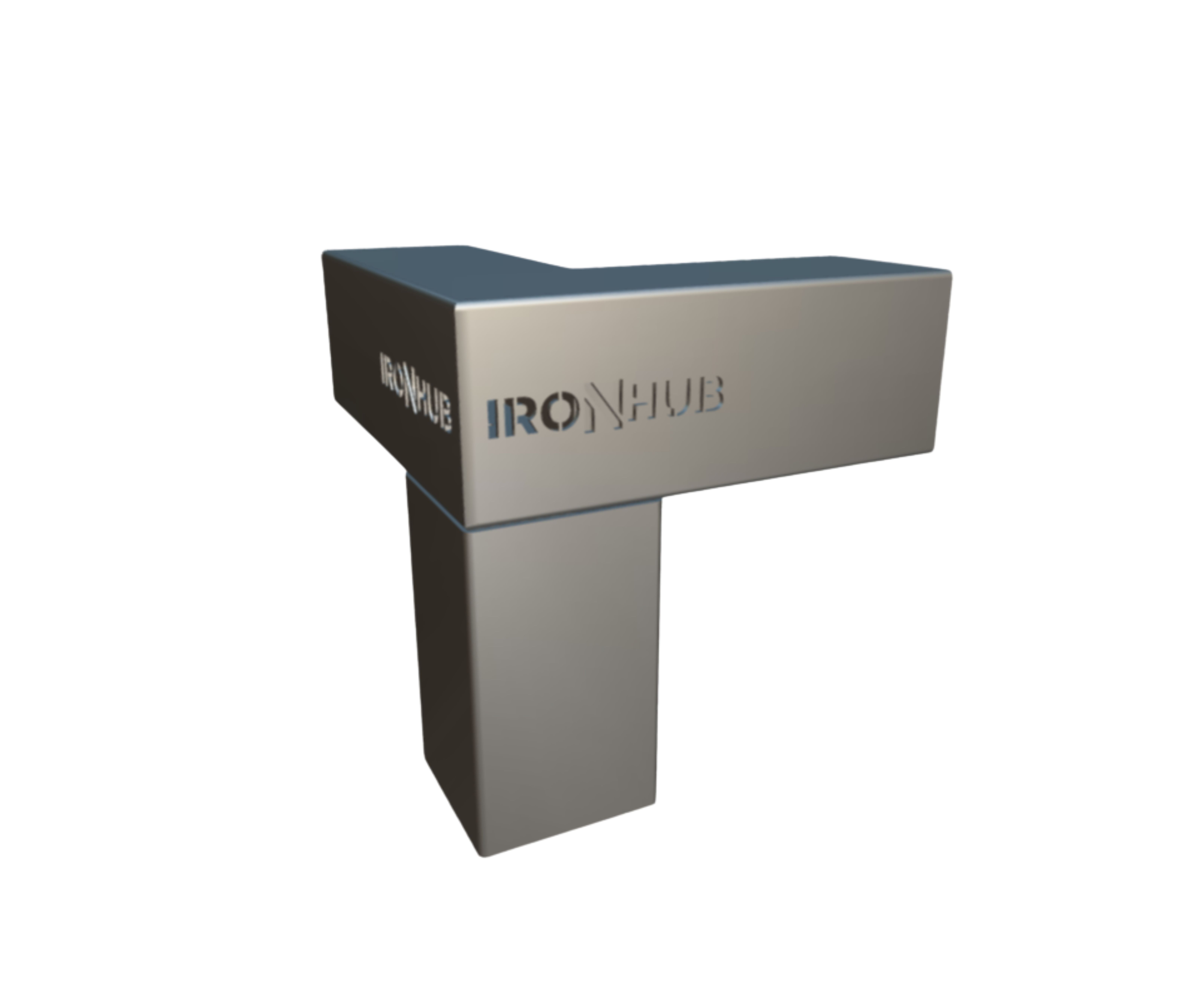 HUB-TRIFLEX — Conexão de Canto 3 Vias (Linha Industrial)