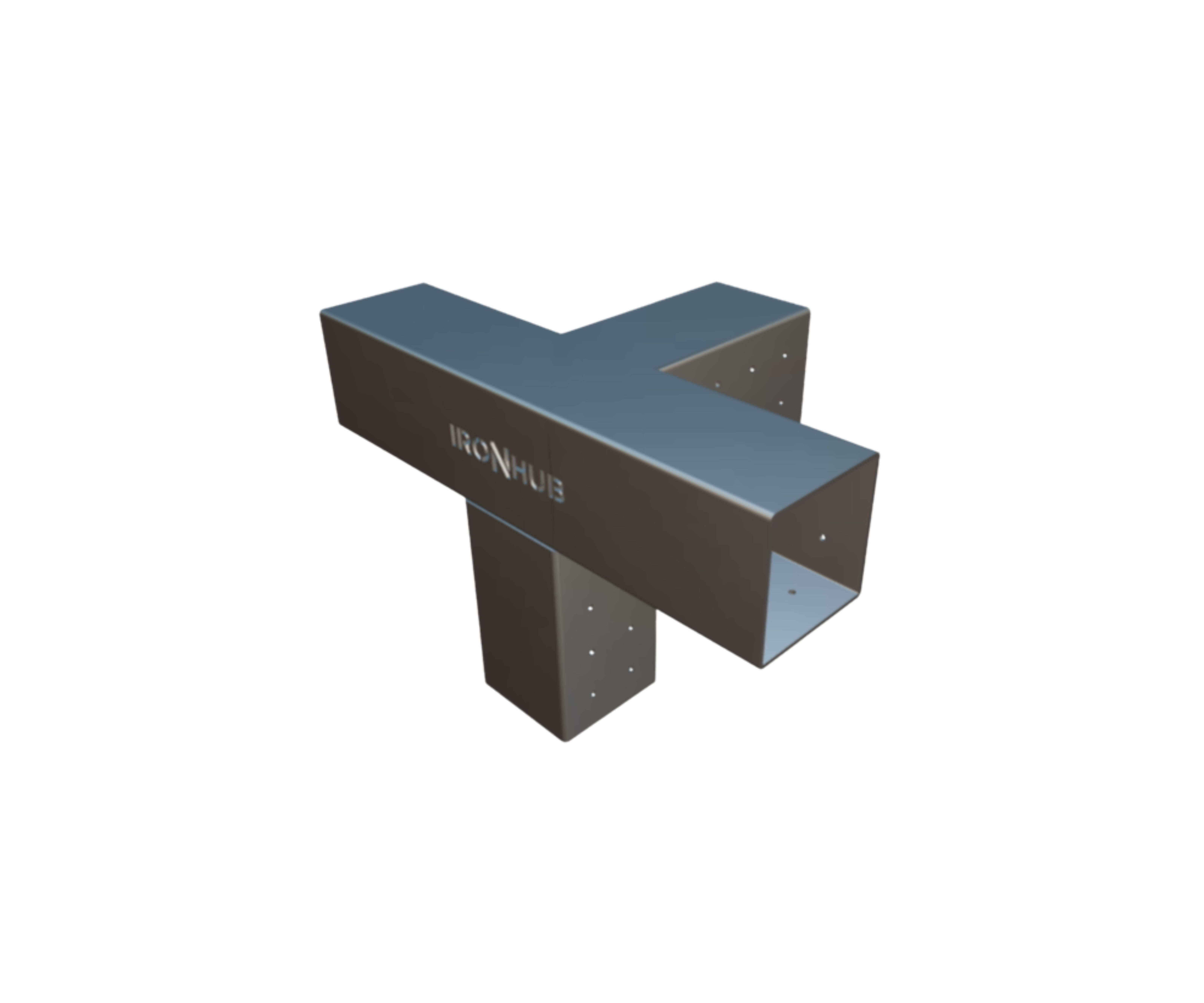 HUB-TETRAFLEX — Conexão em T de Topo 4 Vias (Linha Industrial)