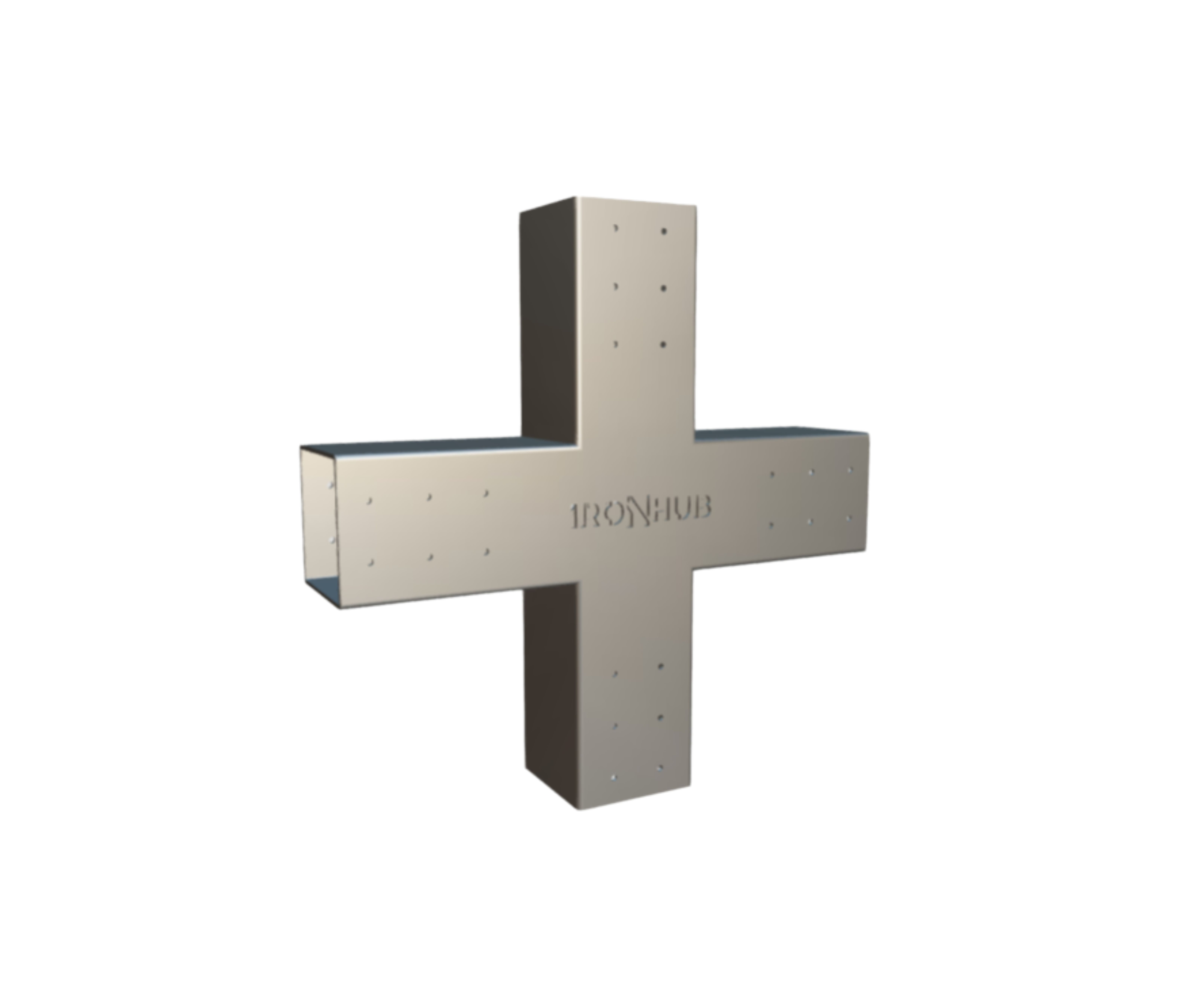 HUB-XFLEX — Conexão em X 4 Vias (Linha Industrial)