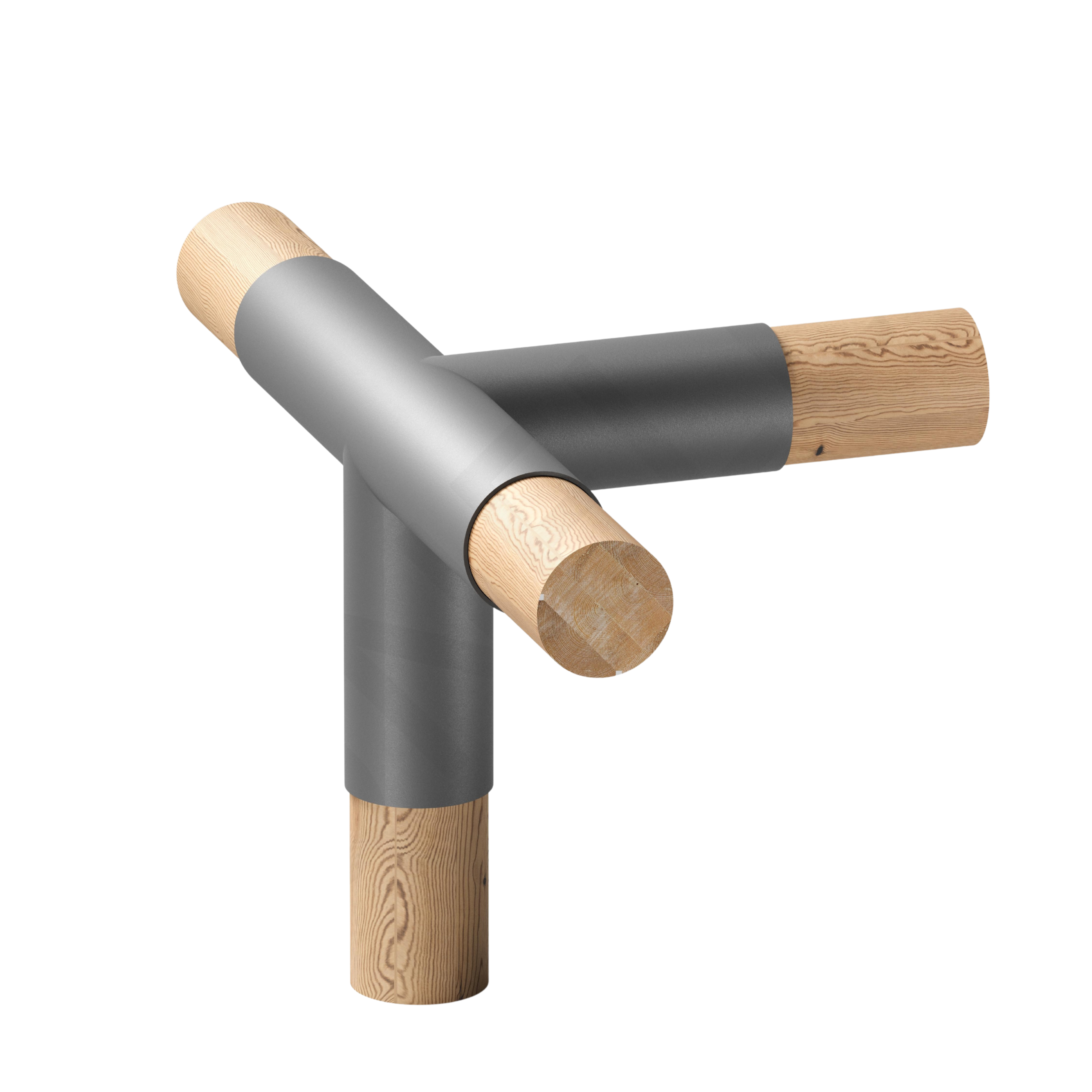 HUB-TETRAFLEX-LC — Conexão em T de Topo 4 Vias (Linha Colonial)
