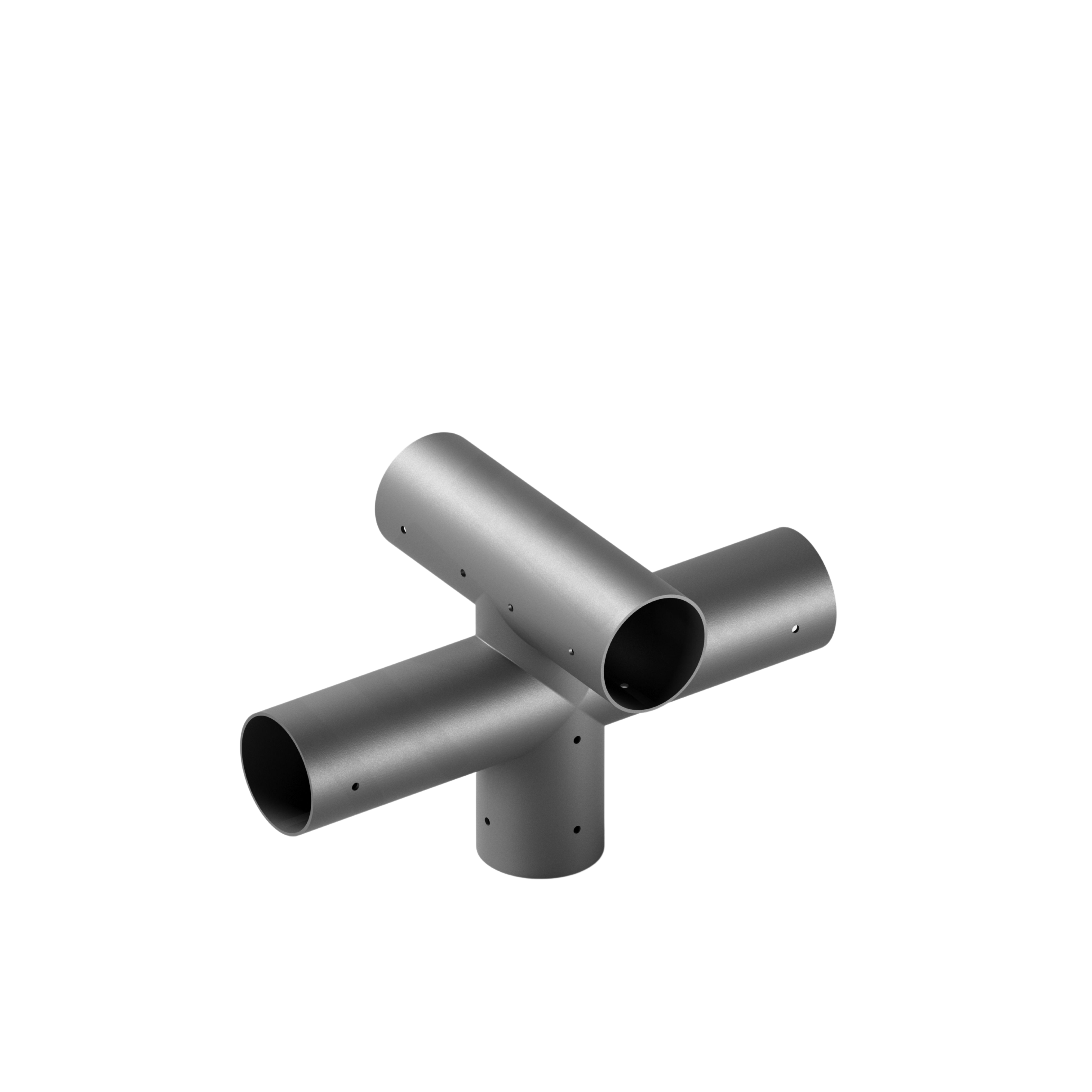 HUB-TETRAFLEX-LC-ON — Conexão em T de Topo 4 Vias Duplo Plano (Linha Colonial)