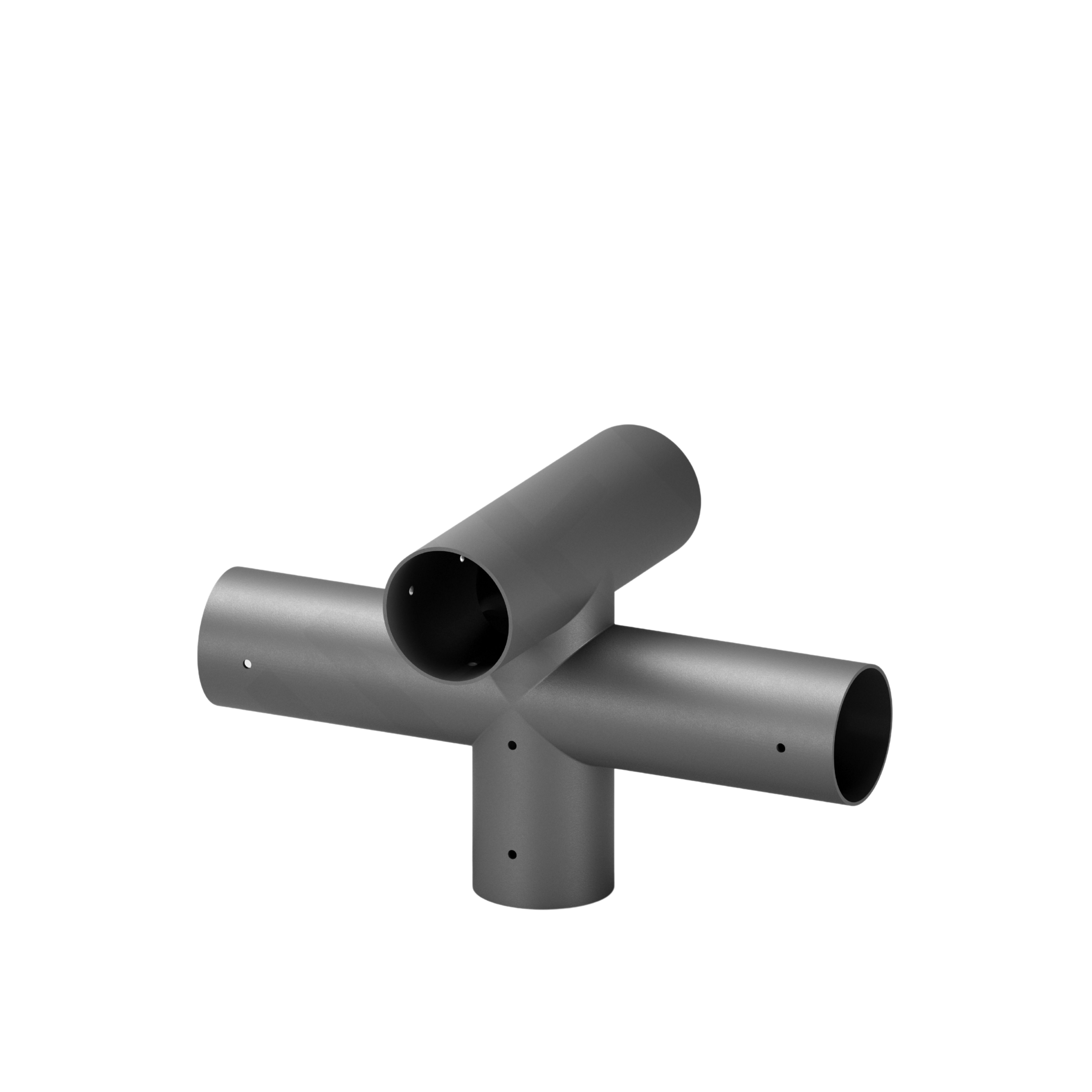 HUB-TETRAFLEX-LC-ON — Conexão em T de Topo 4 Vias Duplo Plano (Linha Colonial)