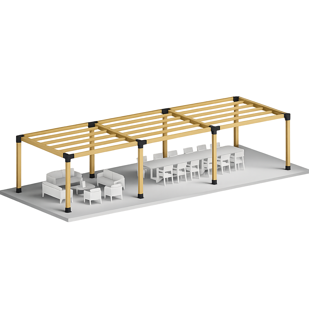 Modelo Linear III 9000x3000mm (Linha Industrial)